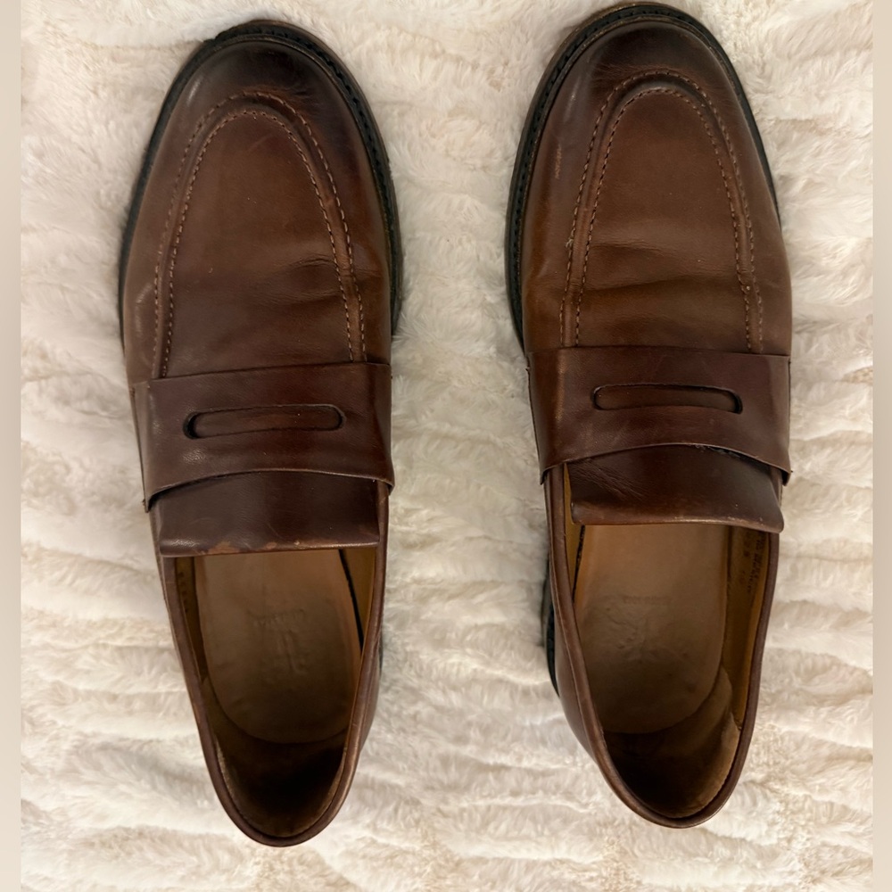 Men's Brown Leather Loafers from Frye